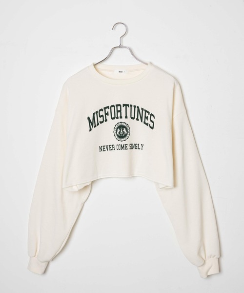 WEGO（ウィゴー）の「WEGO/ヴィンテージライクショートスウェット（スウェット・レディース・スミクロ/その他1/オフホワイト/杢グレー/ホワイト系その他/その他3/ネイビー/その他2/その他5/その他4/その他6/ブルー/その他7/その他9/グリーン/その他8・FREE）」の22枚目の写真