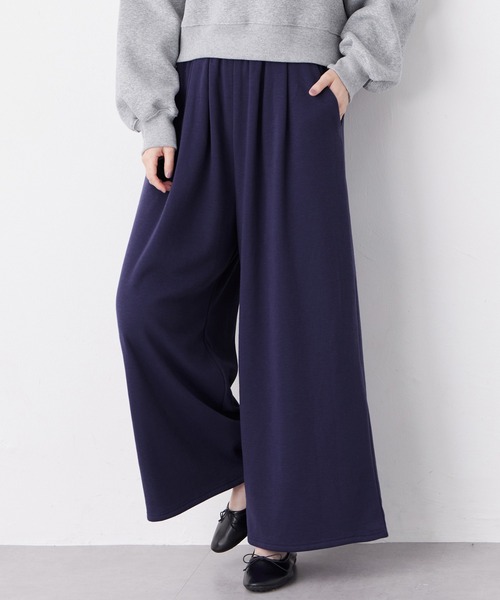 Viola e Viola(ヴィオラエヴィオラ)の「裏ファー美脚ワイドパンツ(その他パンツ・レディース・ブラック/ライトベージュ/モカ/ネイビー/グリーン系その他/ブラック系その他/ボルドー/ベージュ系その他/ライトグレー/グリーン/ブラウン/ブルー系その他/ブラウン系その他/ラベンダー・M/L/LL/3L/4L/5L)」の13枚目の写真