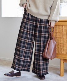 裏ファー美脚ワイドパンツ