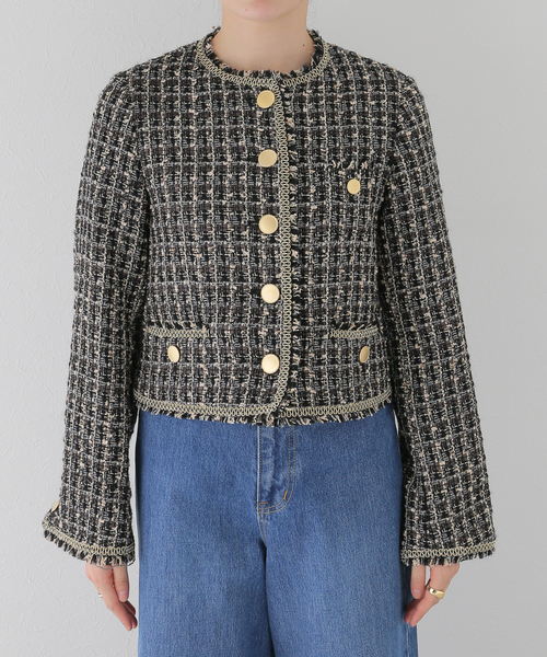 SLOBE IENA（スローブイエナ）の「ファンシー ツィードジャケット