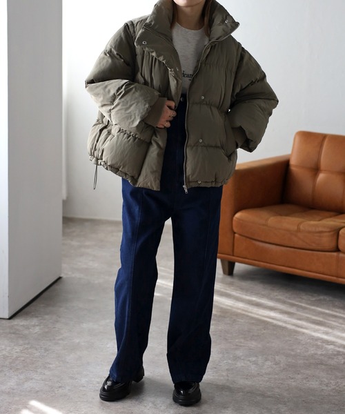 セール】BIGスタンドパディングブルゾン/2wayダウンベスト（ダウン