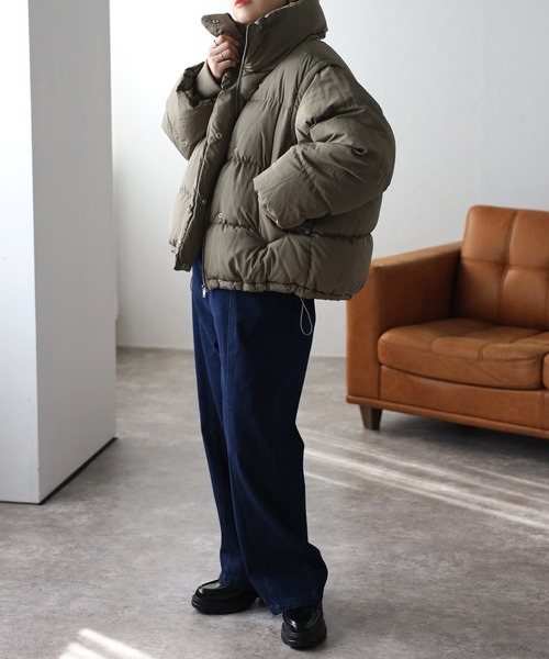 セール】BIGスタンドパディングブルゾン/2wayダウンベスト（ダウン