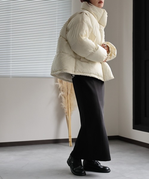 セール】BIGスタンドパディングブルゾン/2wayダウンベスト（ダウン