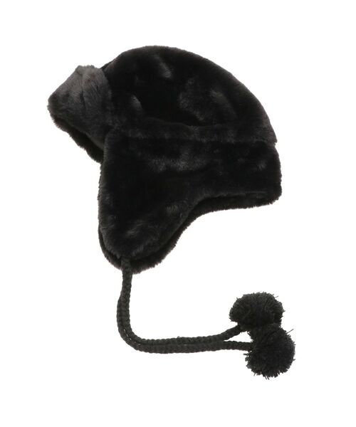 jouetie（ジュエティ）の「トラッパーファーハット（ハット・レディース・ブラック/オフホワイト・FREE）」の18枚目の写真