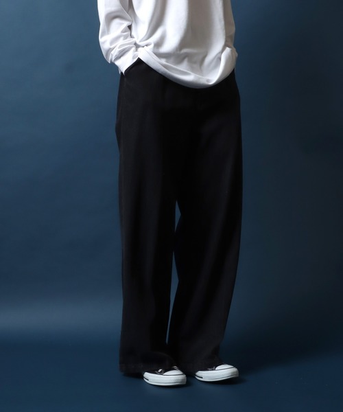 ANPAS（アンパス）の「Tuck Wide Denim Pants/別注 タック ワイドデニムパンツ ルーズデニム ジーンズ ボトムス メンズ レディース ユニセックス（デニムパンツ・メンズ・ブラック系その他/ブルー系その他/ブラック/サックスブルー/ブラック系その他2・S/M/L）」の6枚目の写真