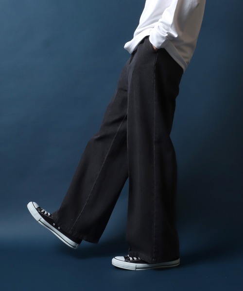 パンツ epa wide straight jeans\"BLK\" Wide Straight Jeans | UNIQLO US
