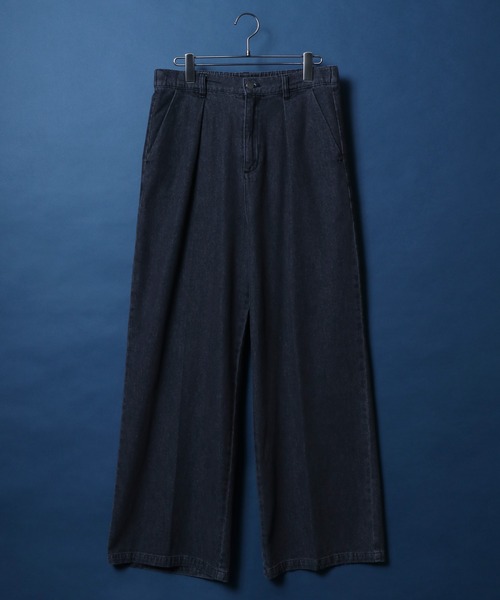 ANPAS（アンパス）の「Tuck Wide Denim Pants/別注 タック ワイドデニムパンツ ルーズデニム ジーンズ ボトムス メンズ レディース ユニセックス（デニムパンツ・メンズ・ブラック系その他/ブルー系その他/ブラック/サックスブルー/ブラック系その他2・S/M/L）」の21枚目の写真