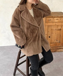 prose verse | ミドル丈オーバーサイズファーコート(チェスターコート)