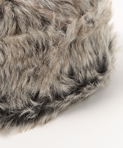 BEAMS HEART（ビームスハート）の「BEAMS HEART / パネル ロシアン帽（ハット・レディース・ブラウン/グレー・ONE SIZE）」の4枚目の写真