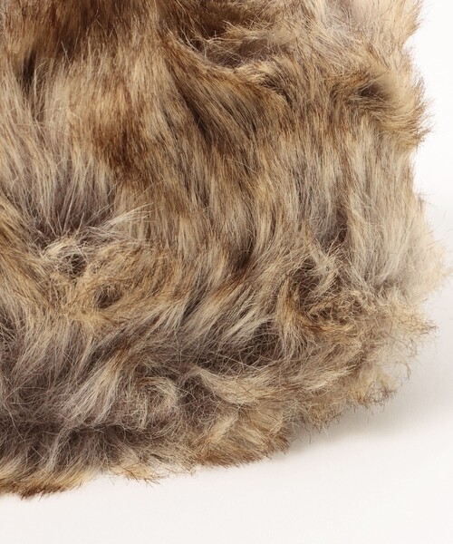 BEAMS HEART（ビームスハート）の「BEAMS HEART / パネル ロシアン帽（ハット・レディース・ブラウン/グレー・ONE SIZE）」の8枚目の写真