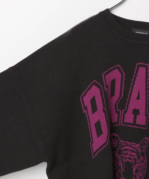 PBLIM（ページボーイリム）の「PBLIM/タイガーニット（ニット/セーター・レディース・グリーン/ブラック/ブルー/ベージュ・FREE）」の9枚目の写真