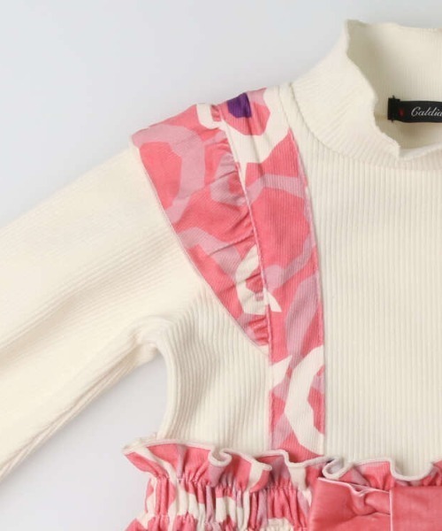 Caldia(カルディア)の「ジャンスカ風お花柄ワンピース(ワンピース・キッズ・ピンク/イエロー・120/140/110/100/130)」の6枚目の写真