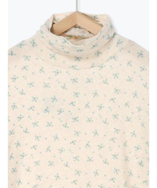 Samansa Mos2(サマンサ モスモス)の「【吸湿発熱】ベア天竺雪柄タートルネックカットソー(Tシャツ/カットソー・レディース・チャコールグレー/ベージュ/ラベンダー/キナリ・F)」の7枚目の写真