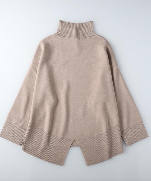 HONEYSUCKLE ROSE(ハニーサックルローズ)の「HONEYSUCKLE ROSE(ハニーサックルローズ)【レディース】マシュマロタッチハイネックニット(ニット/セーター・レディース・ブラック×ホワイト/ブラック/レッド/オフホワイト/ベージュ・L/M)」の18枚目の写真