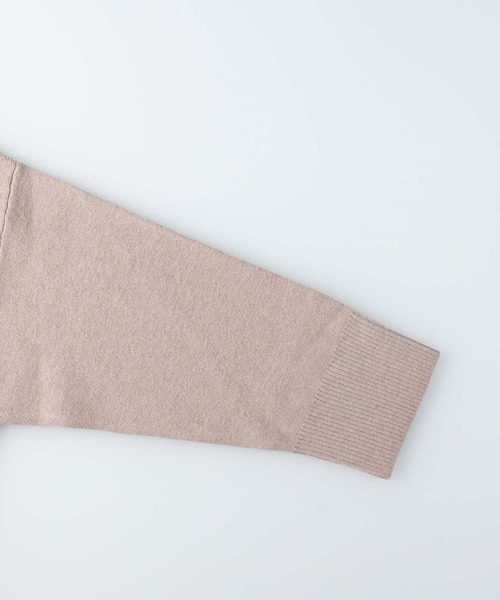 HONEYSUCKLE ROSE（ハニーサックルローズ）の「【HONEYSUCKLE ROSE】【キレイがつづくニット】マシュマロタッチハイネックニット（ニット/セーター・レディース・ブラック×ホワイト/ブラック/レッド/オフホワイト/ベージュ・L/M）」の8枚目の写真