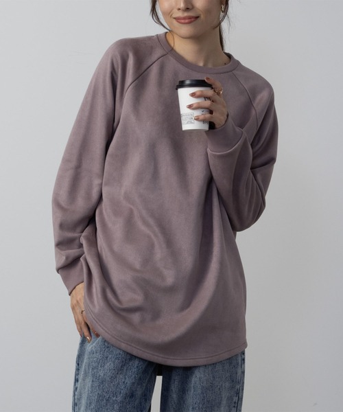 NAVY（ネイビー）の「NAVY 温℃ ラウンドチュニック プルオーバー（その他トップス・レディース・オフホワイト/ブラウン/グレー/ブラック/ピンク系・フリー）」の5枚目の写真