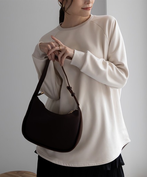NAVY（ネイビー）の「NAVY 温℃ ラウンドチュニック プルオーバー（その他トップス・レディース・オフホワイト/ブラウン/グレー/ブラック/ピンク系・フリー）」の3枚目の写真