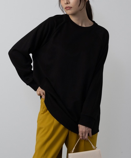 NAVY（ネイビー）の「NAVY 温℃ ラウンドチュニック プルオーバー（その他トップス・レディース・オフホワイト/ブラウン/グレー/ブラック/ピンク系・フリー）」の4枚目の写真