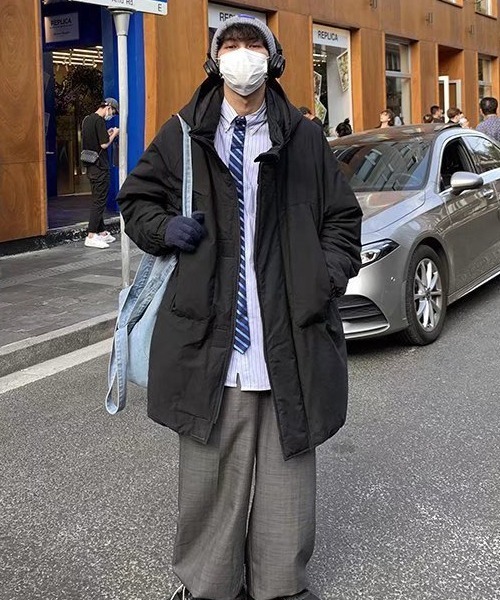 almo（アルモ）の「フード付き中綿ロングコート(NEZ)（ダウンジャケット/コート・レディース・ブラック/グリーン・FREE）」の15枚目の写真