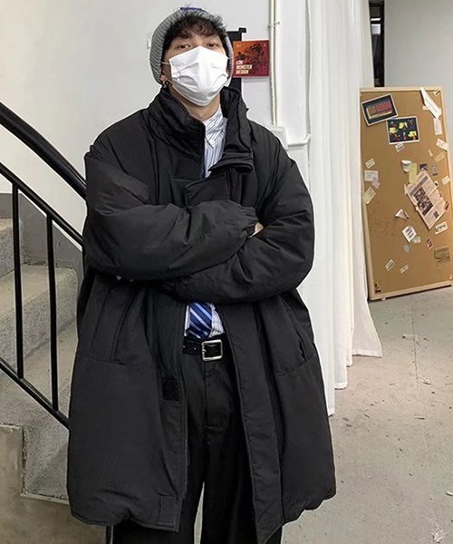 almo（アルモ）の「フード付き中綿ロングコート(NEZ)（ダウンジャケット/コート・レディース・ブラック/グリーン・FREE）」の10枚目の写真