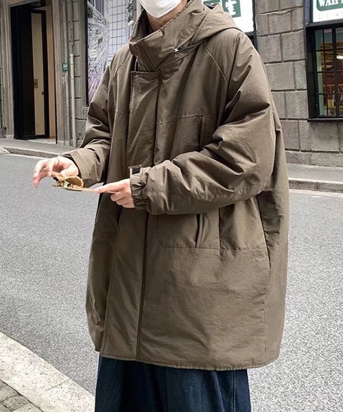 almo（アルモ）の「フード付き中綿ロングコート(NEZ)（ダウンジャケット/コート・レディース・ブラック/グリーン・FREE）」の16枚目の写真