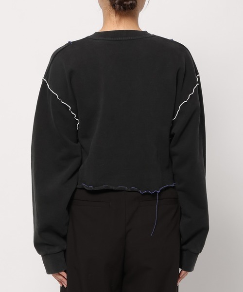 PAGEBOY(ページボーイ)の「カラフルメローショートスウェット(スウェット・レディース・ブラック/オフホワイト・FREE)」の15枚目の写真