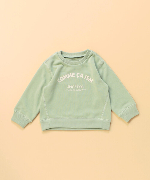 COMME CA ISM（コムサイズム）の「ベーシックロゴ トレーナー(ベビーサイズ)（その他ベビー用品・キッズ・ブラック/オートミール/ラベンダー/ミント・90-100cm/80-90cm）」の4枚目の写真