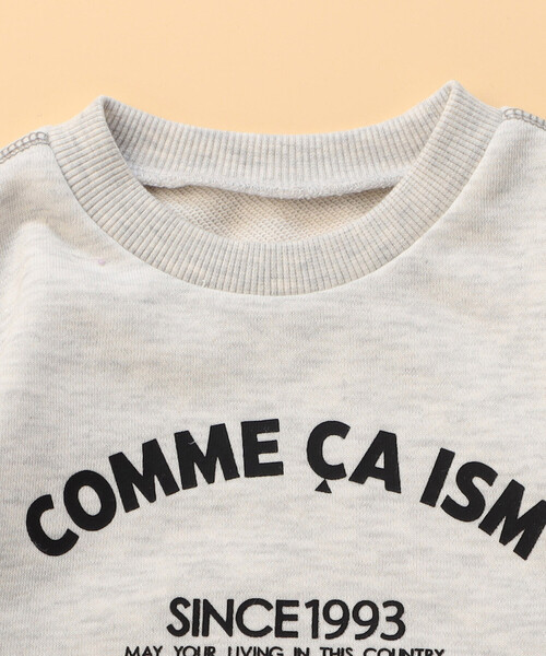 COMME CA ISM（コムサイズム）の「ベーシックロゴ トレーナー(ベビーサイズ)（その他ベビー用品・キッズ・ブラック/オートミール/ラベンダー/ミント・90-100cm/80-90cm）」の5枚目の写真