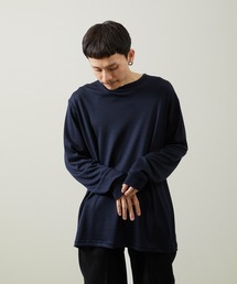 And A（アンドエー）の「And A アンドエー / 2/72 WOOL JERSEY L/S KNIT TEE super100防縮ウォッシャブルウールジャージーニットロンT / AA-A23M004（Tシャツ/カットソー）」