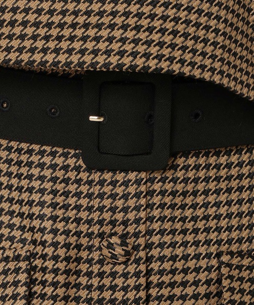 REDYAZEL（レディアゼル）の「【セットアップ可能】ベルト付きチェックミニスカート（スカート・レディース・ブラウン/サックスブルー/グリーン・FREE）」の15枚目の写真