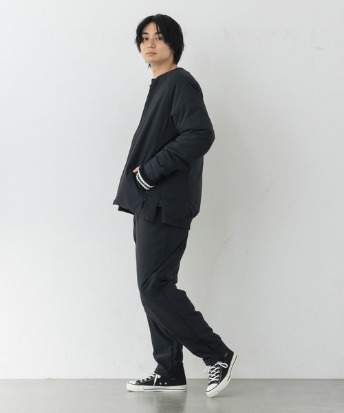 ALLIED FEATHER+DOWN（アライドフェザーダウン）の「【ALLIED FEATHER&DOWN / アライド フェザー&ダウン】Lounge Down Blouson（ダウンジャケット/コート・メンズ・ベージュ/ブラック・MEDIUM/LARGE/SMALL）」の18枚目の写真