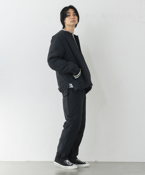 ALLIED FEATHER+DOWN（アライドフェザーダウン）の「【ALLIED FEATHER&DOWN / アライド フェザー&ダウン】Lounge Down Blouson（ダウンジャケット/コート・メンズ・ベージュ/ブラック・MEDIUM/LARGE/SMALL）」の19枚目の写真