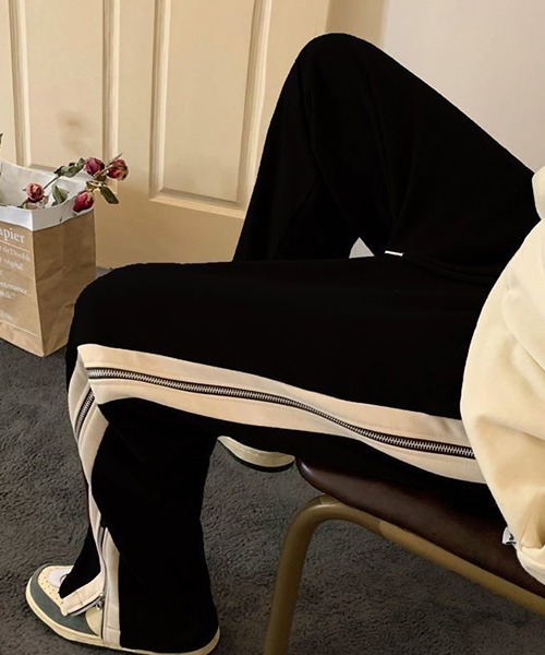 c.u.l(シーユーエル)の「ジップデザイン トラックパンツ culw611(その他パンツ・レディース・ブラック/ブラウン・XL/L)」の12枚目の写真