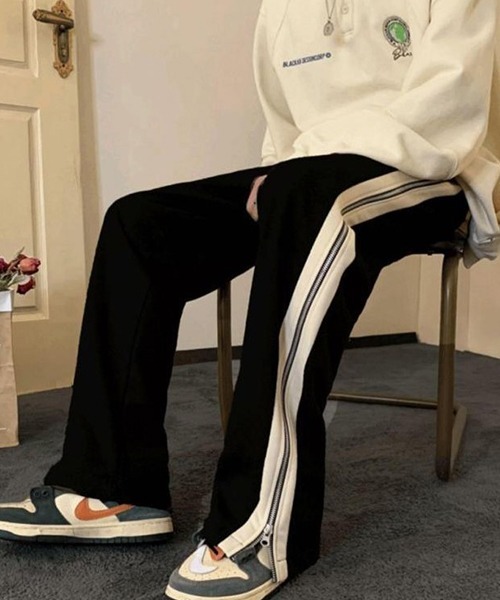 c.u.l(シーユーエル)の「ジップデザイン トラックパンツ culw611(その他パンツ・レディース・ブラック/ブラウン・XL/L)」の7枚目の写真