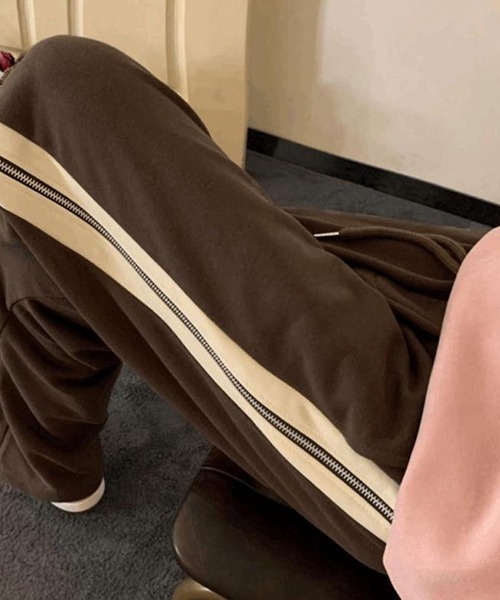 c.u.l(シーユーエル)の「ジップデザイン トラックパンツ culw611(その他パンツ・レディース・ブラック/ブラウン・XL/L)」の11枚目の写真