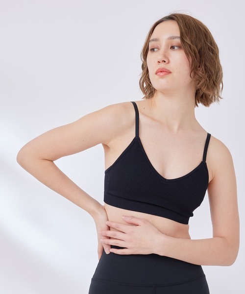 Spiritual Gangster（スピリチュアルギャングスター）の「【SPIRITUAL GANGSTER】DESTINY シームレスブラトップ（ブラジャー・レディース・ホワイト/ブラック/グレー・S）」の9枚目の写真