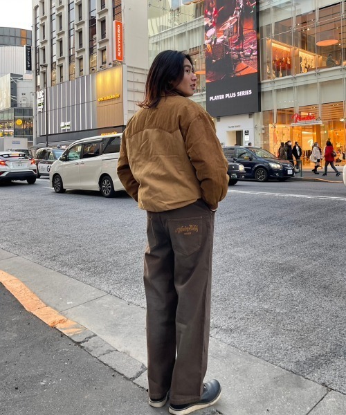 WudgeBoy（ワッジボーイ）の「over dye double knee denim（デニムパンツ・レディース・インディゴブルー/ブラック/ブラウン/ライトブルー/カーキ・LARGE/MEDIUM/SMALL）」の21枚目の写真
