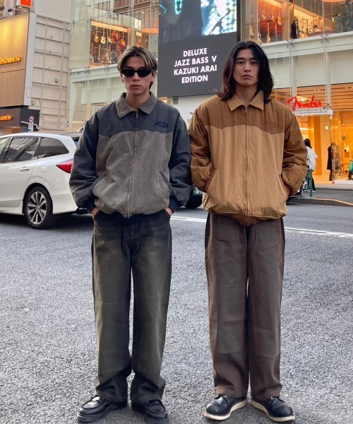 WudgeBoy（ワッジボーイ）の「over dye double knee denim（デニムパンツ・レディース・インディゴブルー/ブラック/ブラウン/ライトブルー/カーキ・LARGE/MEDIUM/SMALL）」の17枚目の写真