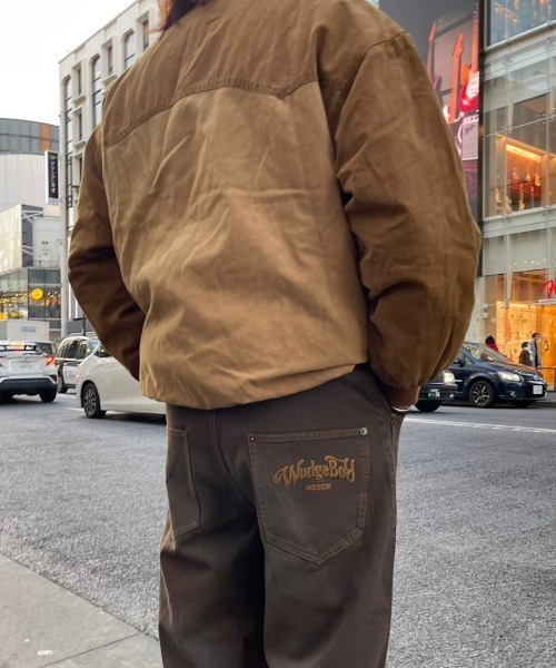 WudgeBoy（ワッジボーイ）の「over dye double knee denim（デニムパンツ・レディース・インディゴブルー/ブラック/ブラウン/ライトブルー/カーキ・LARGE/MEDIUM/SMALL）」の22枚目の写真