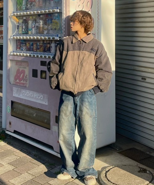 WudgeBoy（ワッジボーイ）の「over dye double knee denim（デニムパンツ・レディース・インディゴブルー/ブラック/ブラウン/ライトブルー/カーキ・LARGE/MEDIUM/SMALL）」の15枚目の写真