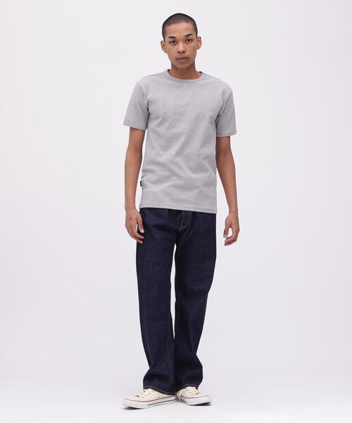 AVIREX（アヴィレックス）の「《DAILY/WEB限定》RIB SAME COLOR CREW NECK T-SHIRT / 同色プリント リブ 半袖 クルーネック Tシャツ デイリーウェア / AVIREX / アヴィレックス（Tシャツ/カットソー・メンズ・グレー/ブラック/ホワイト・L/S/XL/M）」の21枚目の写真