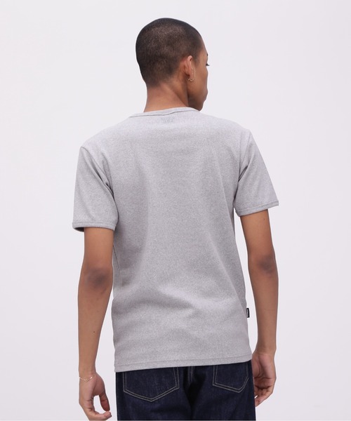 AVIREX（アヴィレックス）の「《DAILY/WEB限定》RIB SAME COLOR CREW NECK T-SHIRT / 同色プリント リブ 半袖 クルーネック Tシャツ デイリーウェア / AVIREX / アヴィレックス（Tシャツ/カットソー・メンズ・グレー/ブラック/ホワイト・L/S/XL/M）」の10枚目の写真