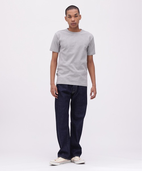 AVIREX（アヴィレックス）の「《DAILY/WEB限定》RIB SAME COLOR CREW NECK T-SHIRT / 同色プリント リブ 半袖 クルーネック Tシャツ デイリーウェア / AVIREX / アヴィレックス（Tシャツ/カットソー・メンズ・グレー/ブラック/ホワイト・L/S/XL/M）」の11枚目の写真
