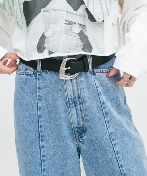 KBF（ケイビーエフ）の「ニュアンスバックルベルト（ベルト・レディース・ブラック/キャメル・ONE）」の2枚目の写真