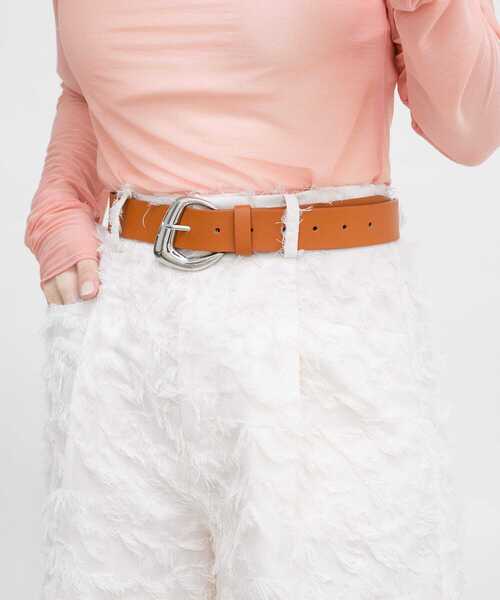 KBF（ケイビーエフ）の「ニュアンスバックルベルト（ベルト・レディース・ブラック/キャメル・ONE）」の3枚目の写真