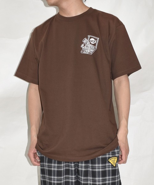 DOUBLE STEAL（ダブルスティール）の「ピザ Tシャツ（Tシャツ/カットソー・メンズ・ブラック/ホワイト/イエロー/ダークブラウン・XX-LARGE/X-LARGE/LARGE/MEDIUM）」の20枚目の写真