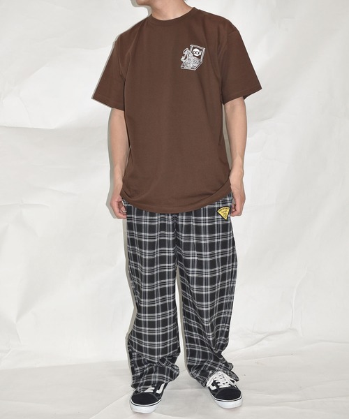 DOUBLE STEAL（ダブルスティール）の「ピザ Tシャツ（Tシャツ/カットソー・メンズ・ブラック/ホワイト/イエロー/ダークブラウン・XX-LARGE/X-LARGE/LARGE/MEDIUM）」の21枚目の写真