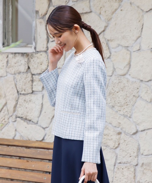 ミックスツィードジャケット/単品/セレモニー/入学式（入園式）/卒業式