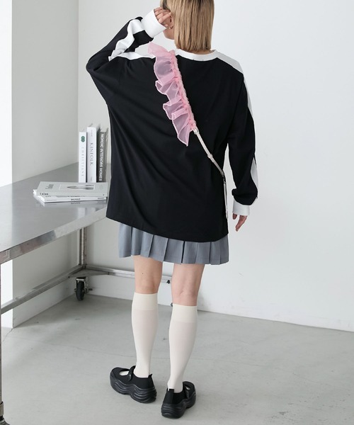 forksy.(フォルクシー)の「【forksy.】オーガンジーフリルスマホショルダー(スマホグッズ・レディース・ゴールド系/アイボリー系/シルバー系・FREE)」の14枚目の写真