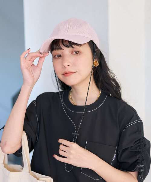 FREAK'S STORE(フリークスストア)の「メッシュキャップ(キャップ・レディース・ピンク/ホワイト/ブラック・ONE SIZE)」の8枚目の写真